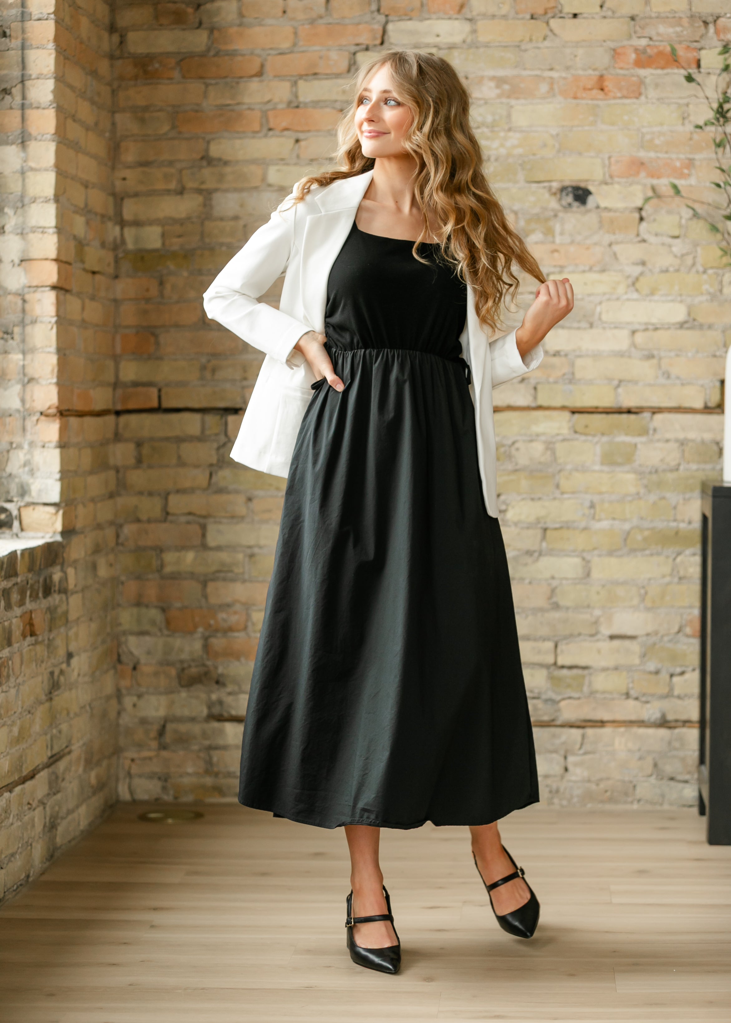 Inherit Co. Eleanor Black A-line Maxi Dress — feature highlight