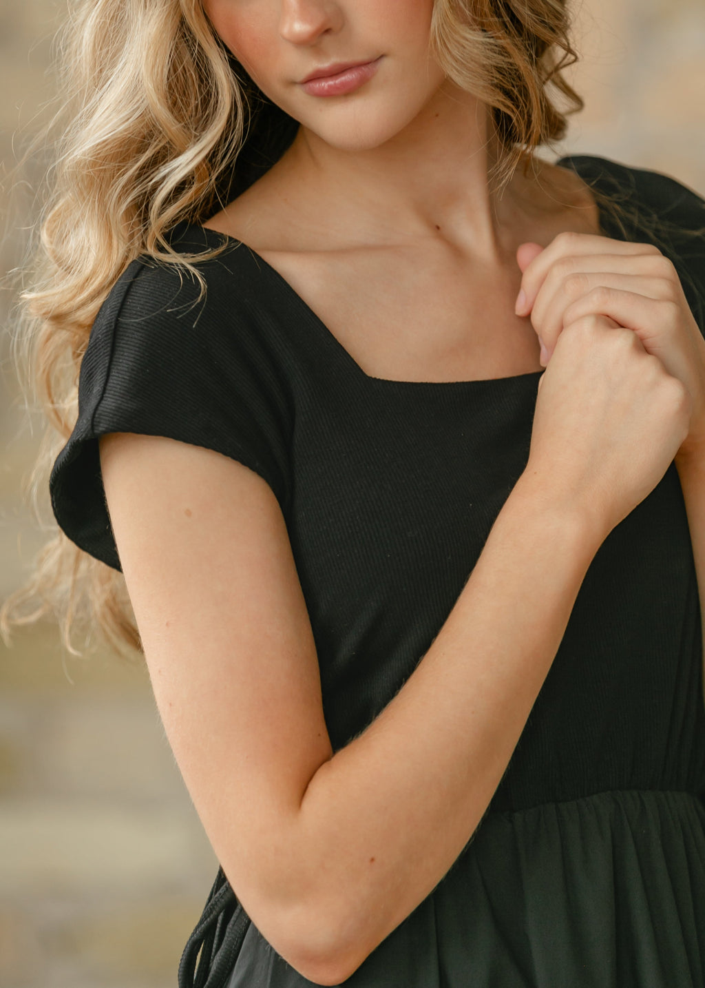 Inherit Co. Eleanor Black A-line Maxi Dress — main product shot