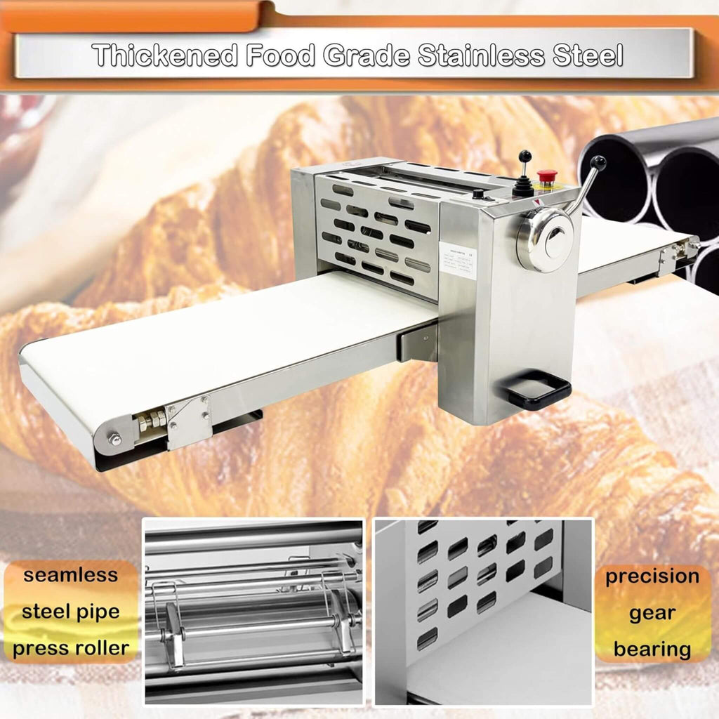 Commercial Electric 110V Foldable Stainless Steel Dough Sheeter (SAK59273) – SAKSBY WHOLESALE, view 7