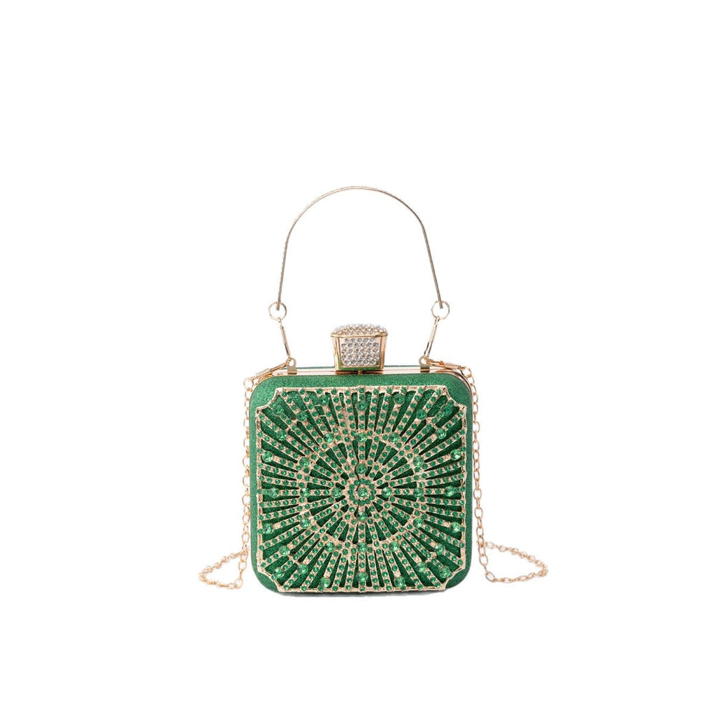 Mariam's Collection Elegance Brilliant Diamond Bag - Handcrafted Evening Box Bag for Soirées &… — detail shot 7
