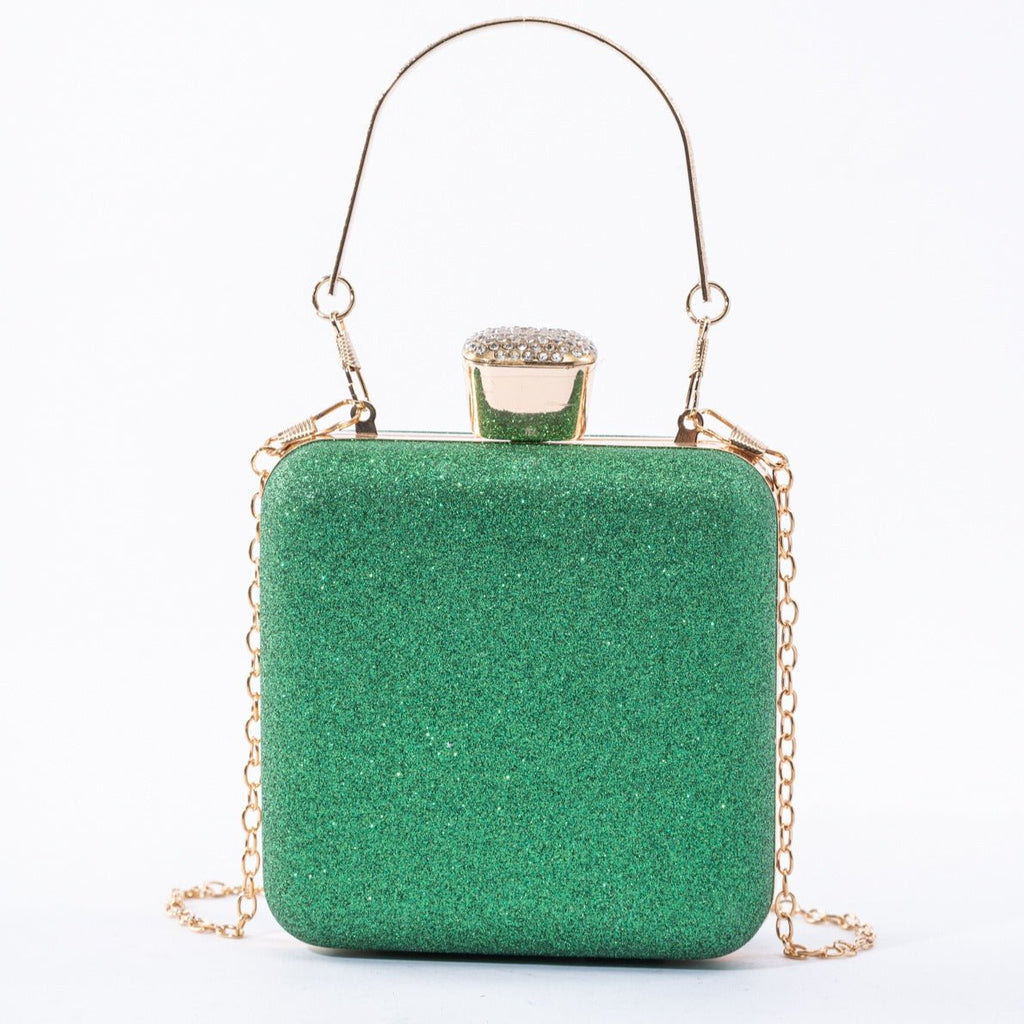 Mariam's Collection Elegance Brilliant Diamond Bag - Handcrafted Evening Box Bag for Soirées &… — detail shot 9