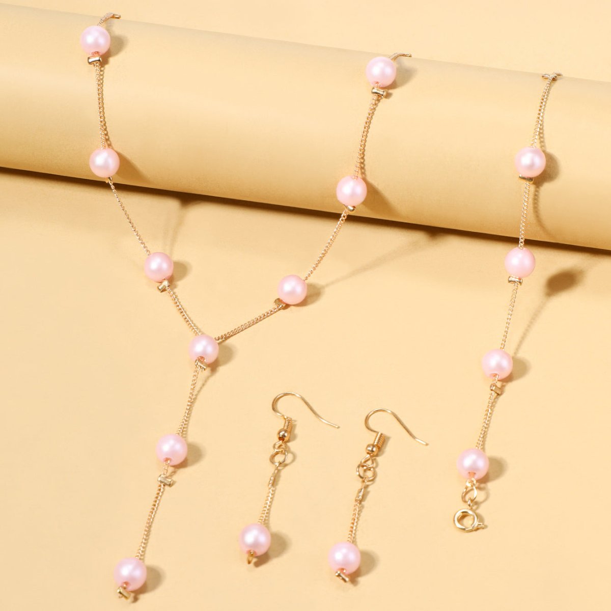 Mariam's Collection Elegance Pearl Earrings & Necklace Ensemble (MAC313) — detail shot 8