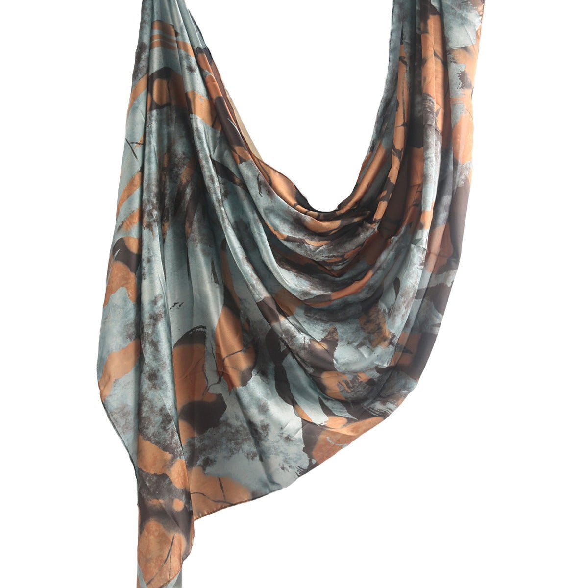 Mariam's Collection Elegance Satin Marble Print Hijab (MH172) — feature highlight