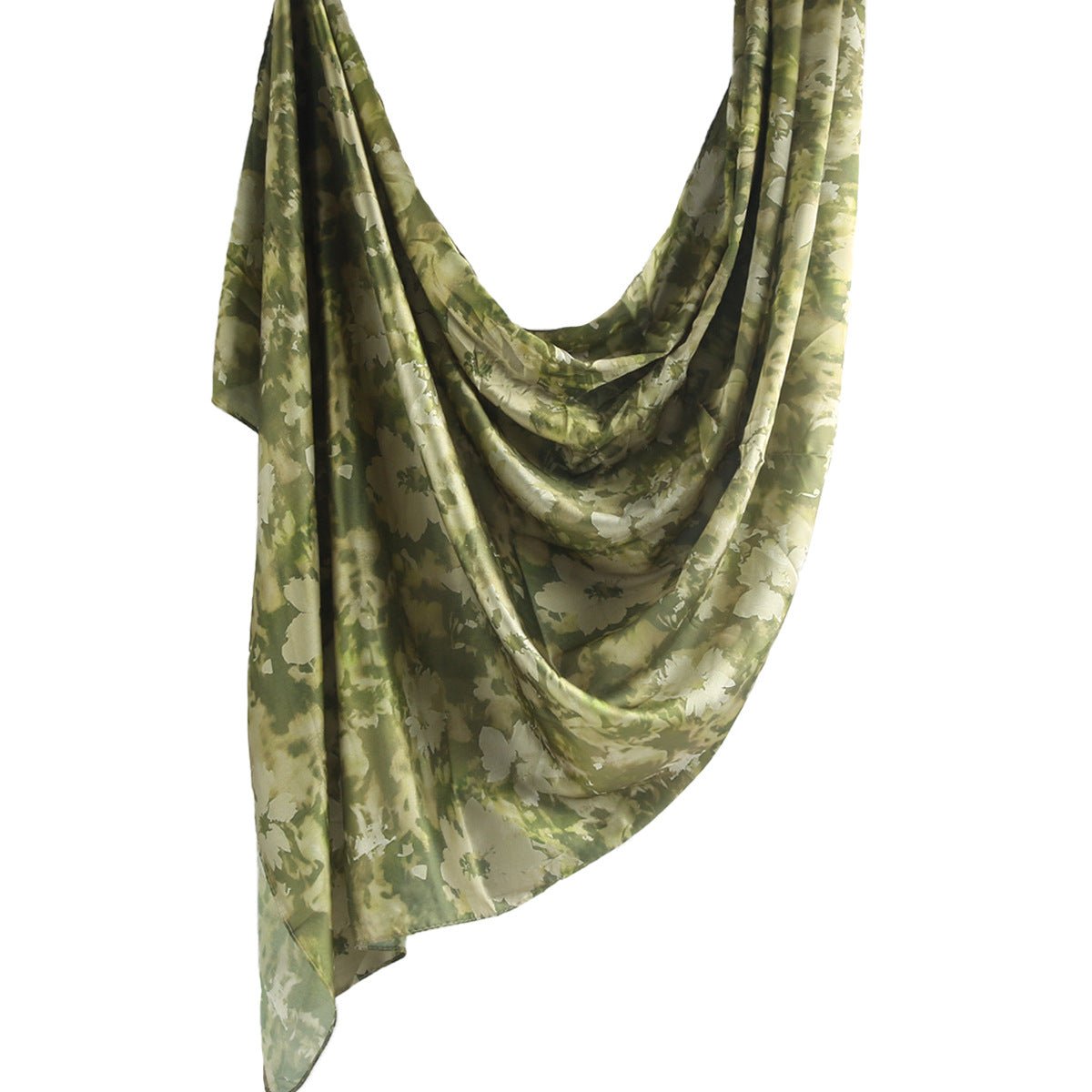 Mariam's Collection Elegance Satin Marble Print Hijab (MH172) — color detail