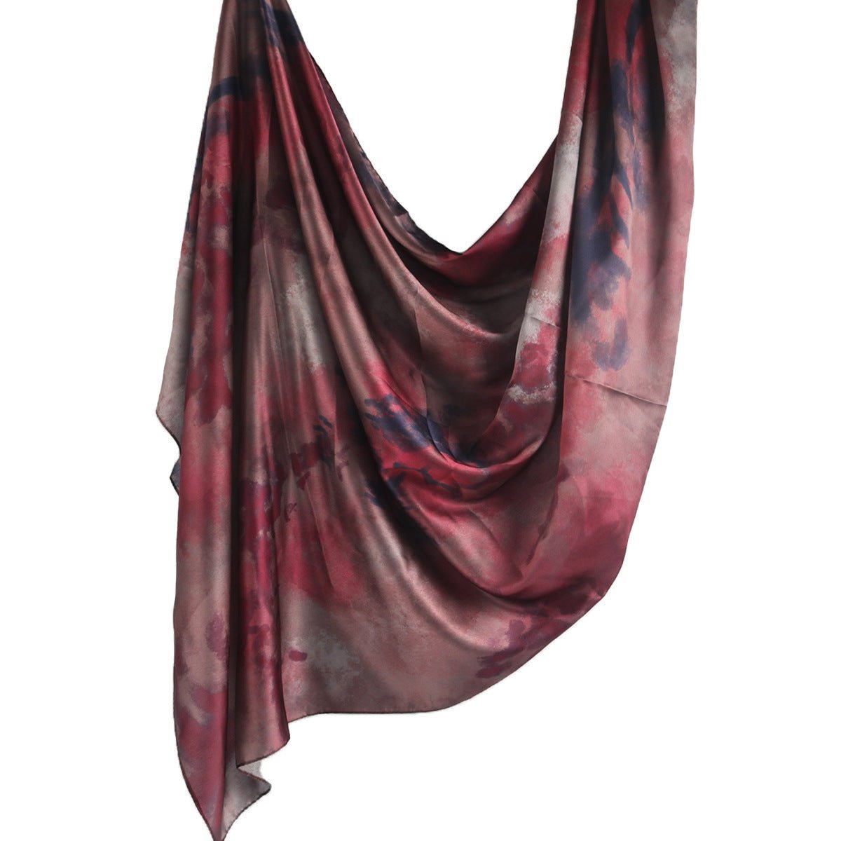 Mariam's Collection Elegance Satin Marble Print Hijab (MH172) — main product shot