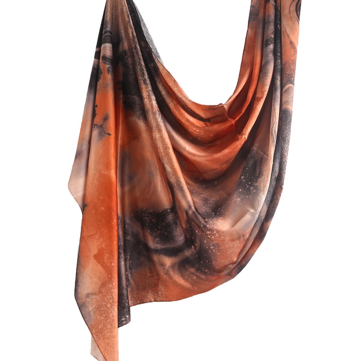 Mariam's Collection Elegance Satin Marble Print Hijab (MH172) — lifestyle context