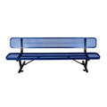 8FT Heavy-Duty Steel Bench With Backrest And Thermoplastic Coating (SAK23567) – SAKSBY WHOLESALE, view 5