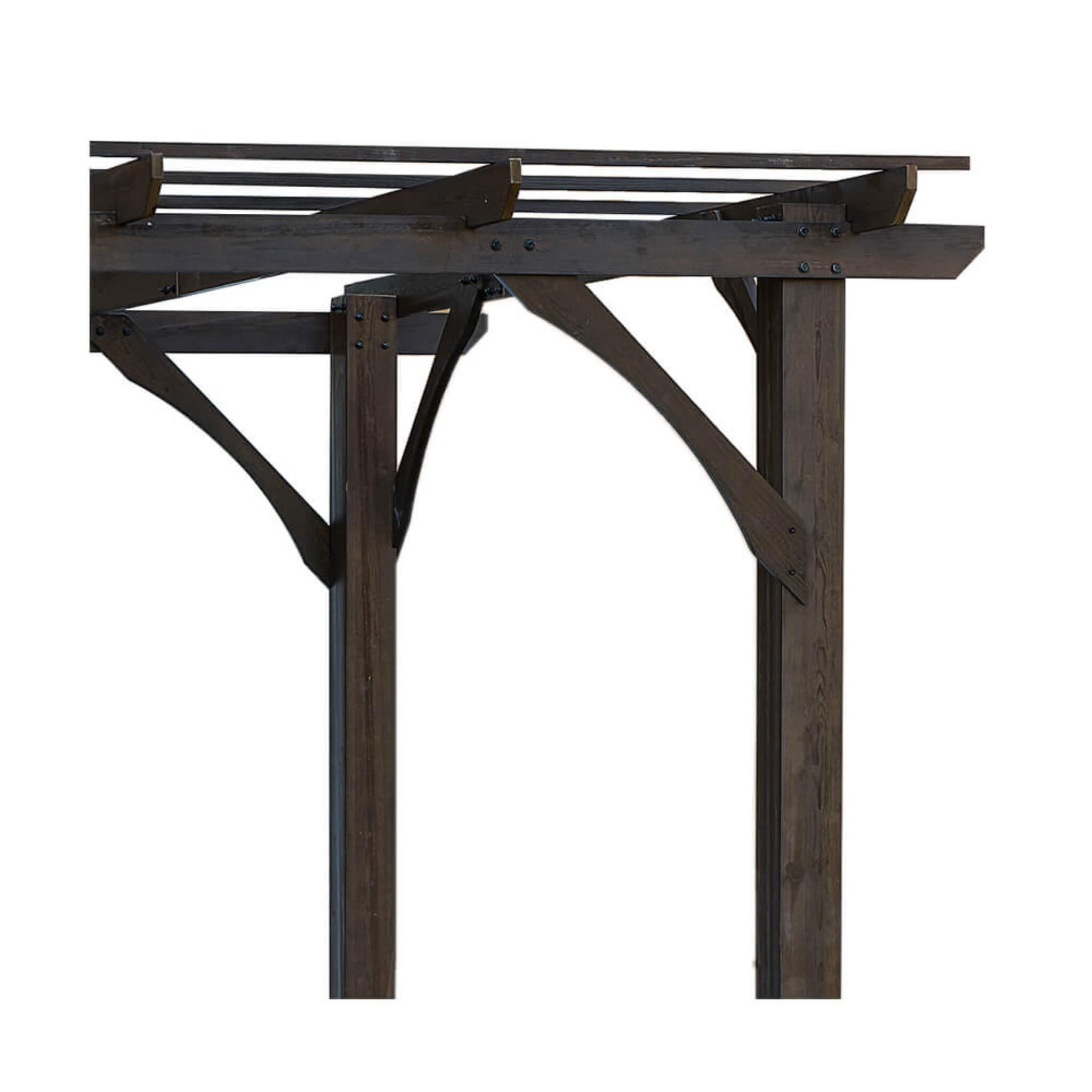[10X12FT] Alora Premium Outdoor Brown Cedar Wood Pergola For Spacious Patios (SAK45639) – SAKSBY WHOLESALE, view 14