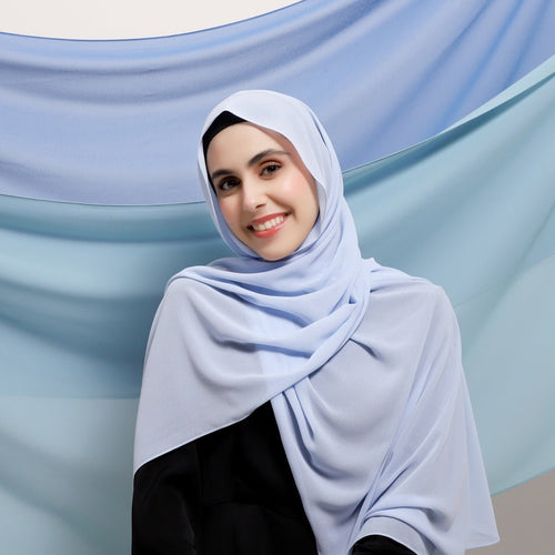 Elegant Chiffon Hijab Scarf - Refined Structure for Modest Wear (MH127)