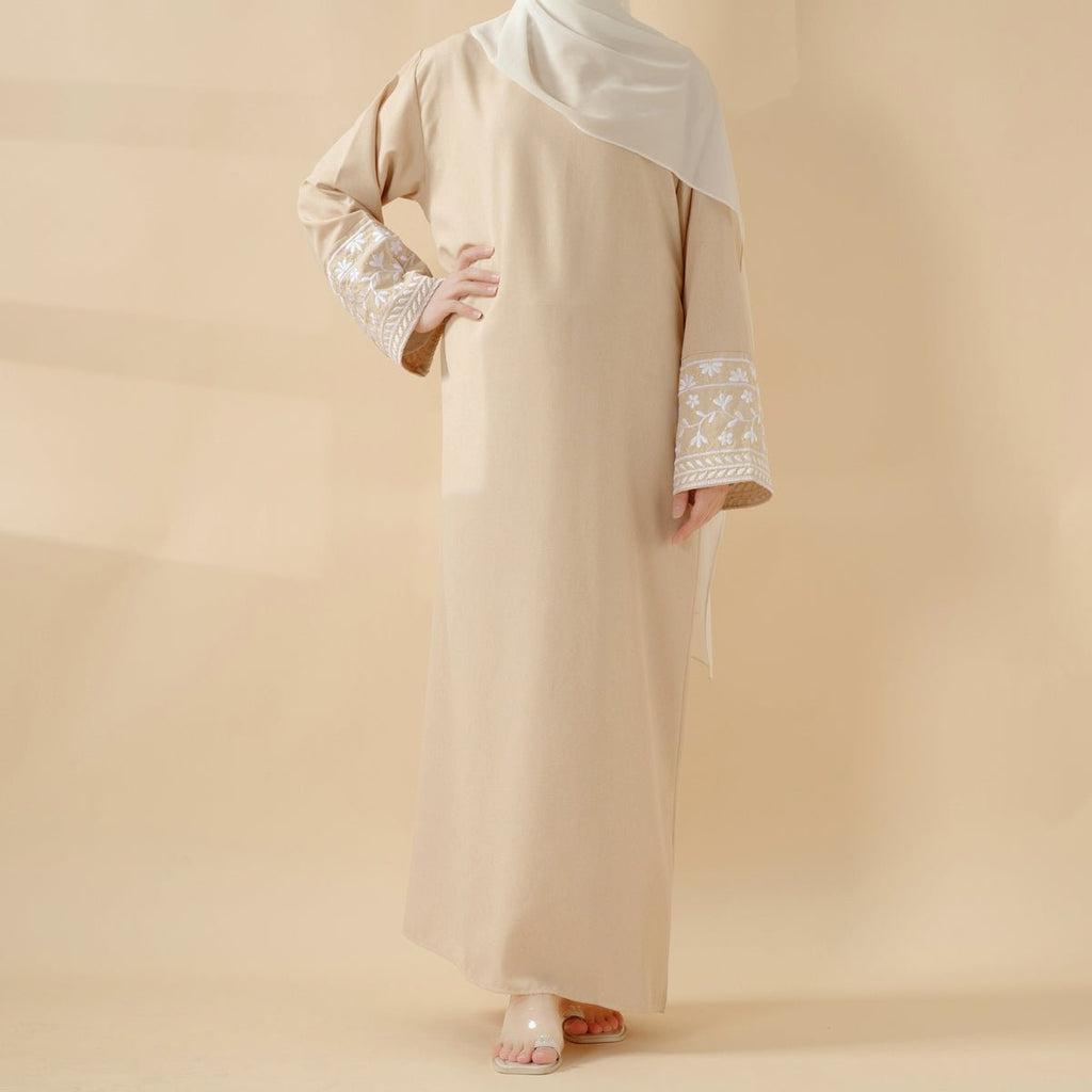 Mariam's Collection Elegant Cocoon-Cut Pullover Dress | 2-Piece Set Embroidered Abaya (MA145) — product category context