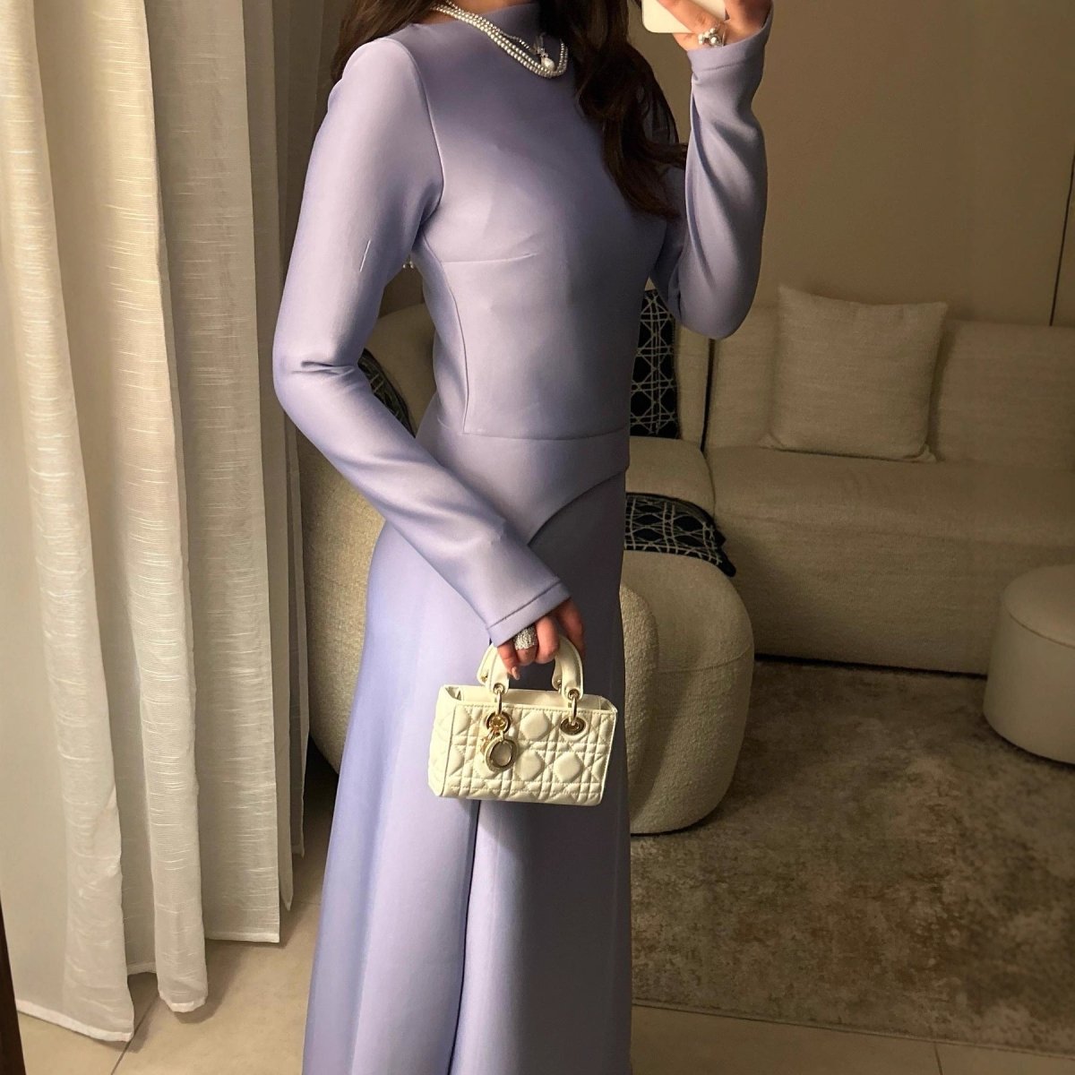 Elegant Long Sleeve Modest Gown(MS297)