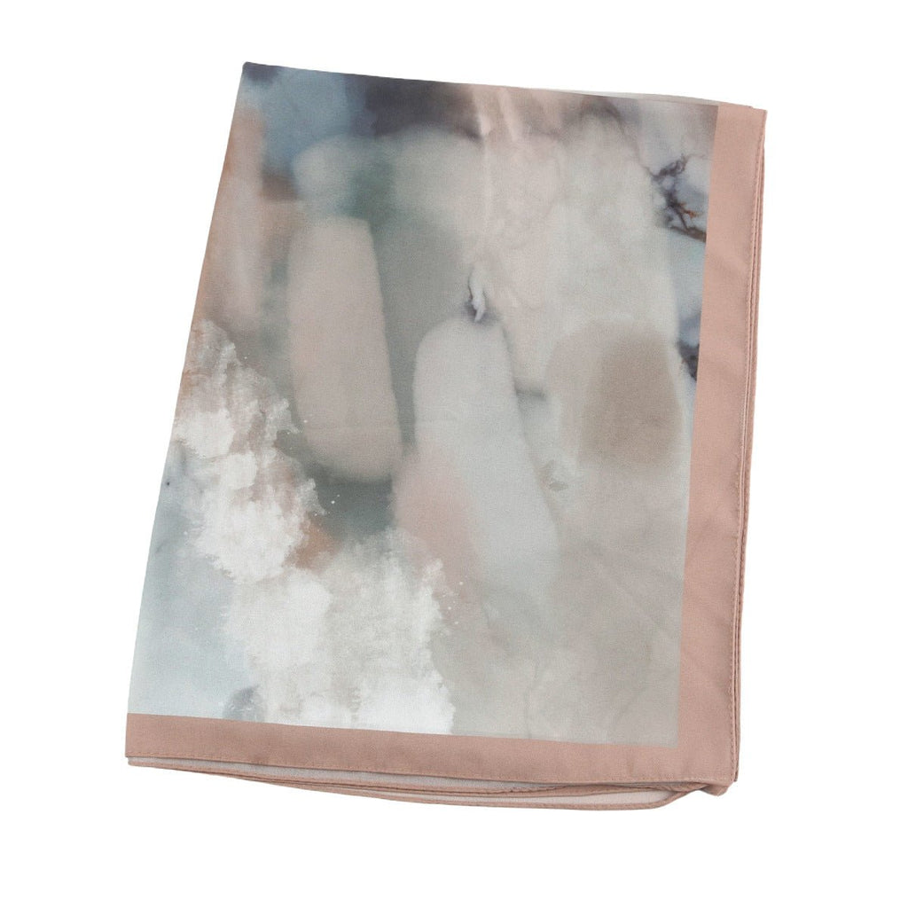 Mariam's Collection Elegant Printed Chiffon Hijab Scarf Bohemian Style Breathable Sun Protection Wrap (MH136) — color detail