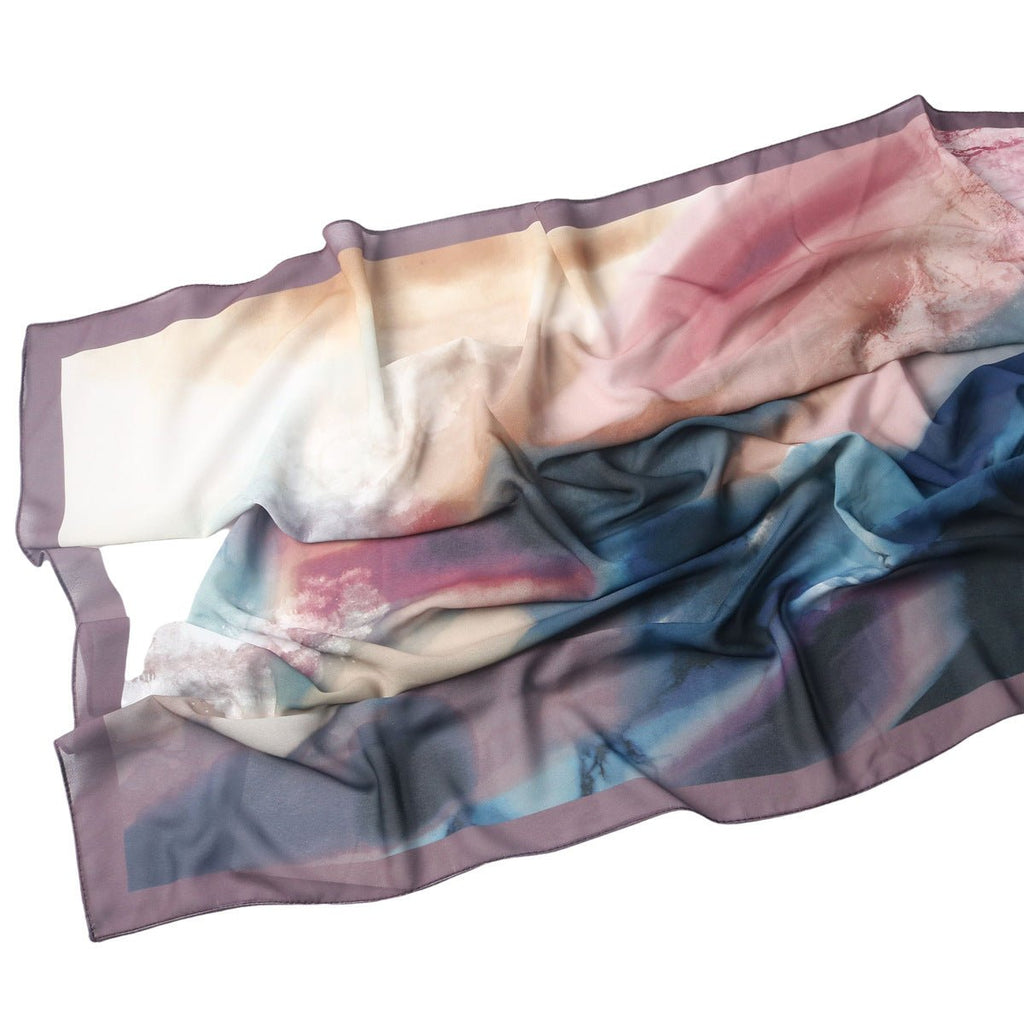 Mariam's Collection Elegant Printed Chiffon Hijab Scarf Bohemian Style Breathable Sun Protection Wrap (MH136) — packaging