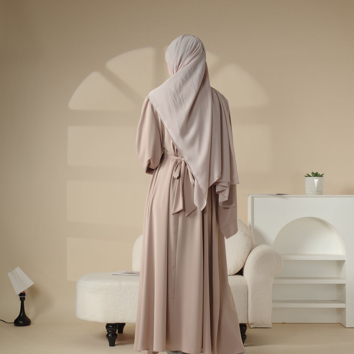 Mariam's Collection Elegant Solid Color Abaya For Muslimahs (MA036) — main product shot
