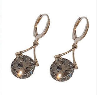 Mariam's Collection Elegant Sparkling Dangle  Rhinestone Earrings (MAC324) — detail shot 9