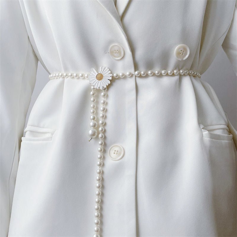 Mariam's Collection Elegant Versatile Pearl Cascade Waist Belt (MAC349) — detail shot 7