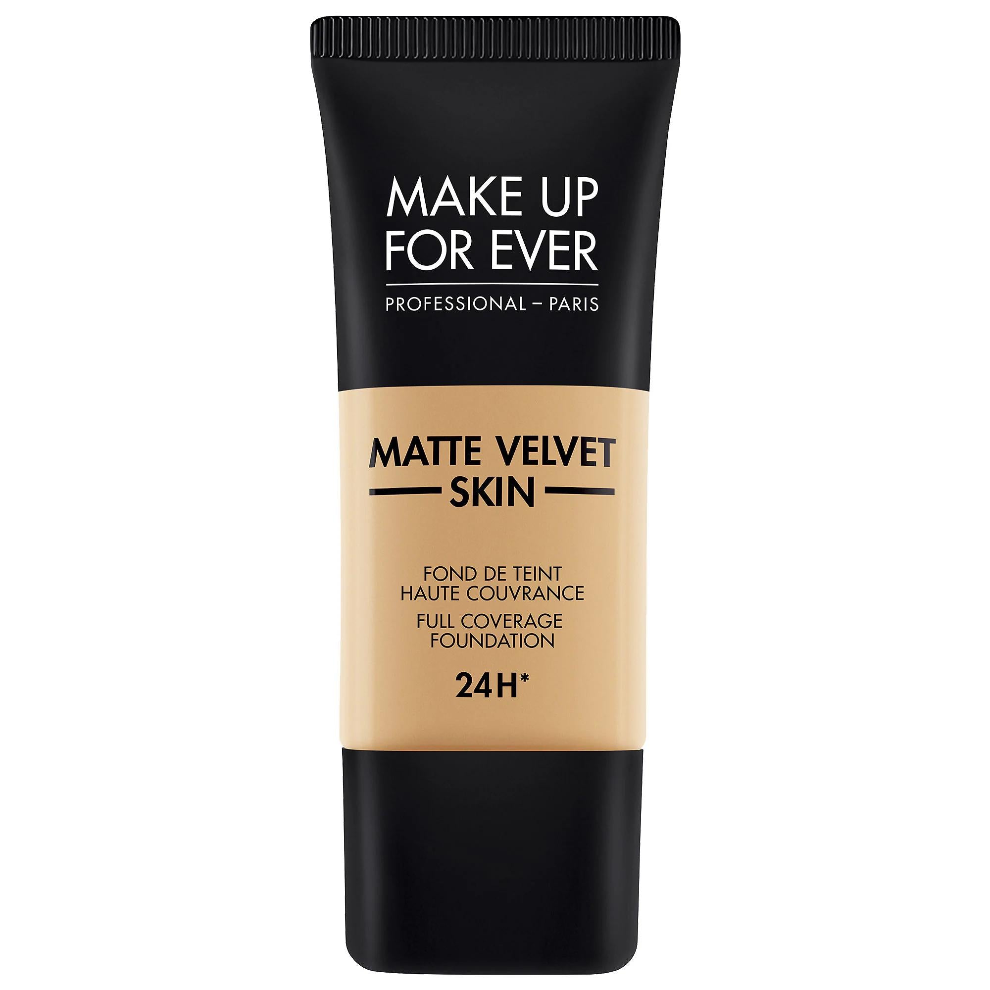 Matte Velvet Skin Full Coverage Foundation: 24H Waterproof, Shine Control, Flawless Finish - All Skin Types