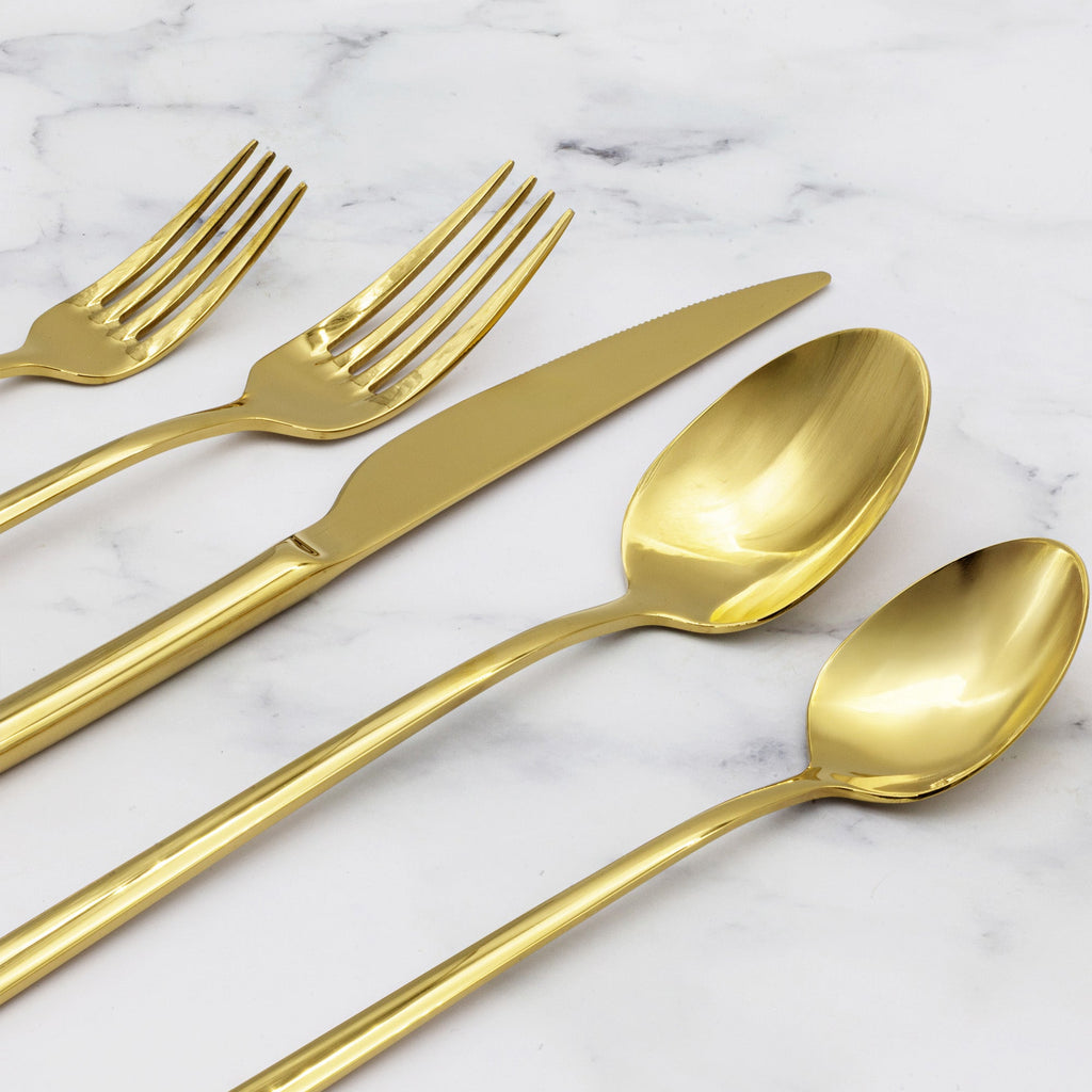 Italic Emilia Mirror 20-Piece Flatware Set — detail shot 9