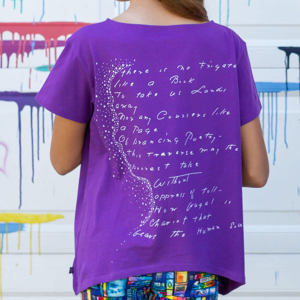 Princess Awesome & Boy Wonder Emily Dickinson Short Sleeve Shirt — main product shot