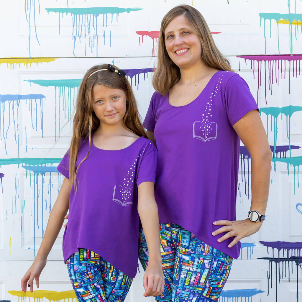Princess Awesome & Boy Wonder Emily Dickinson Short Sleeve Shirt — Princess Awesome & Boy Wonder branding close-up