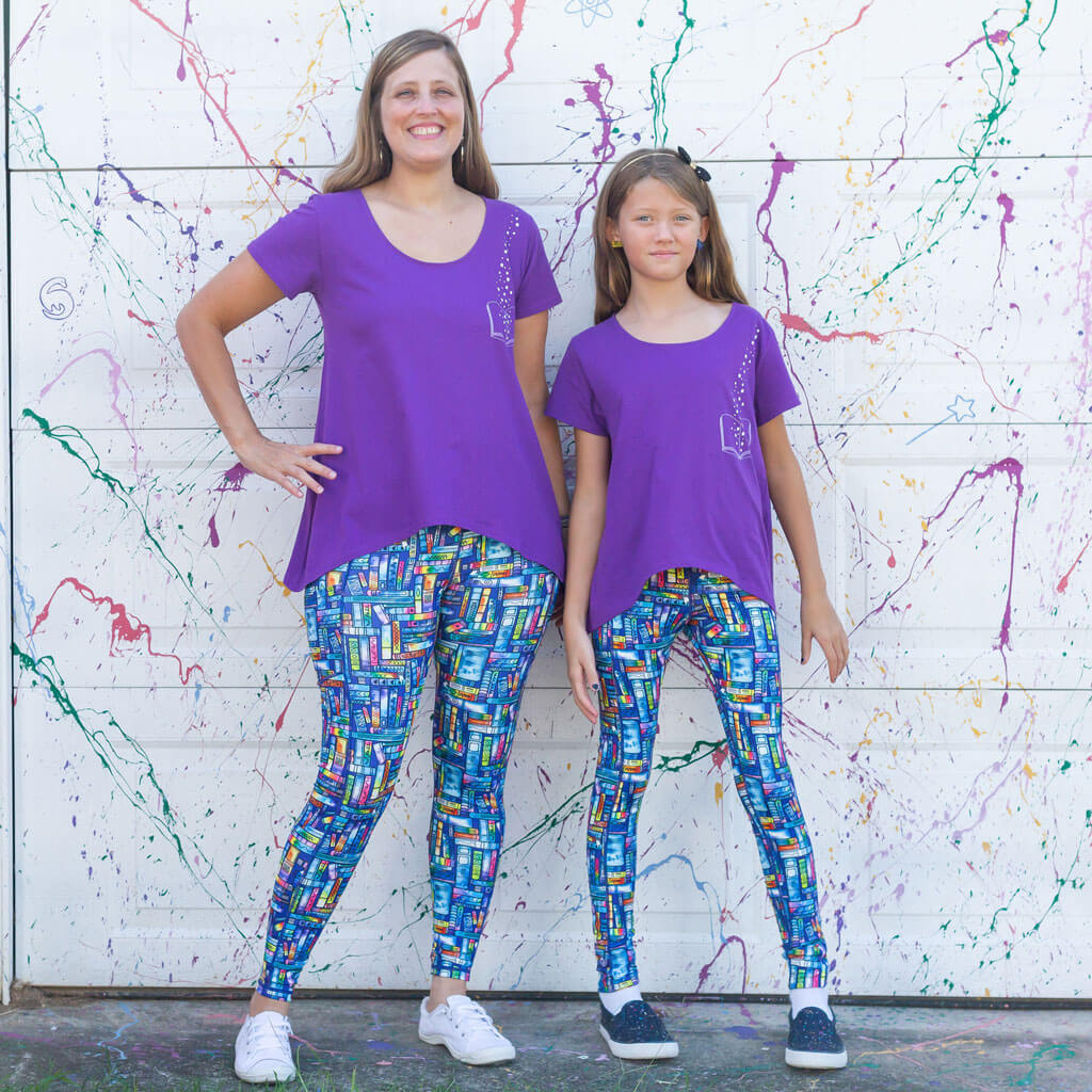 Princess Awesome & Boy Wonder Adult Emily Dickinson Short Sleeve Shirt — Princess Awesome & Boy Wonder branding close-up