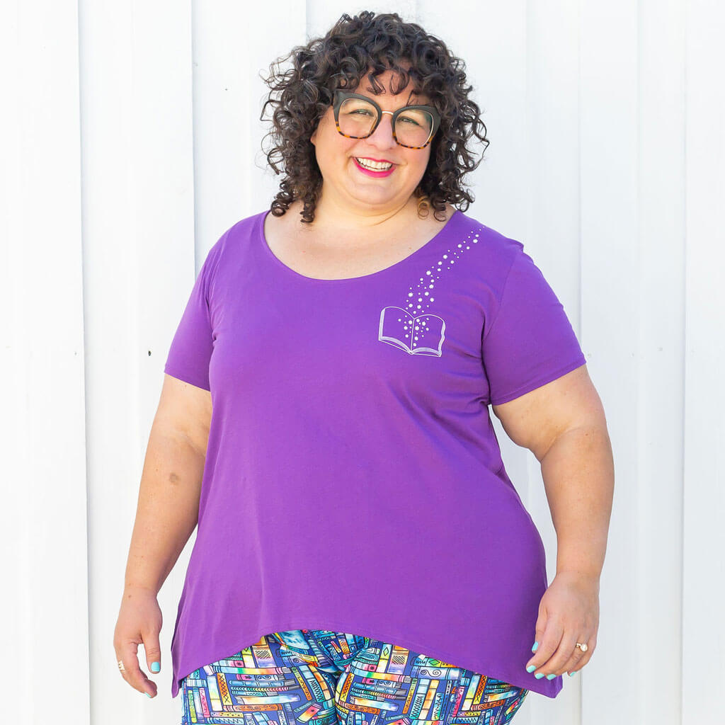 Princess Awesome & Boy Wonder Adult Emily Dickinson Short Sleeve Shirt — detail shot 6