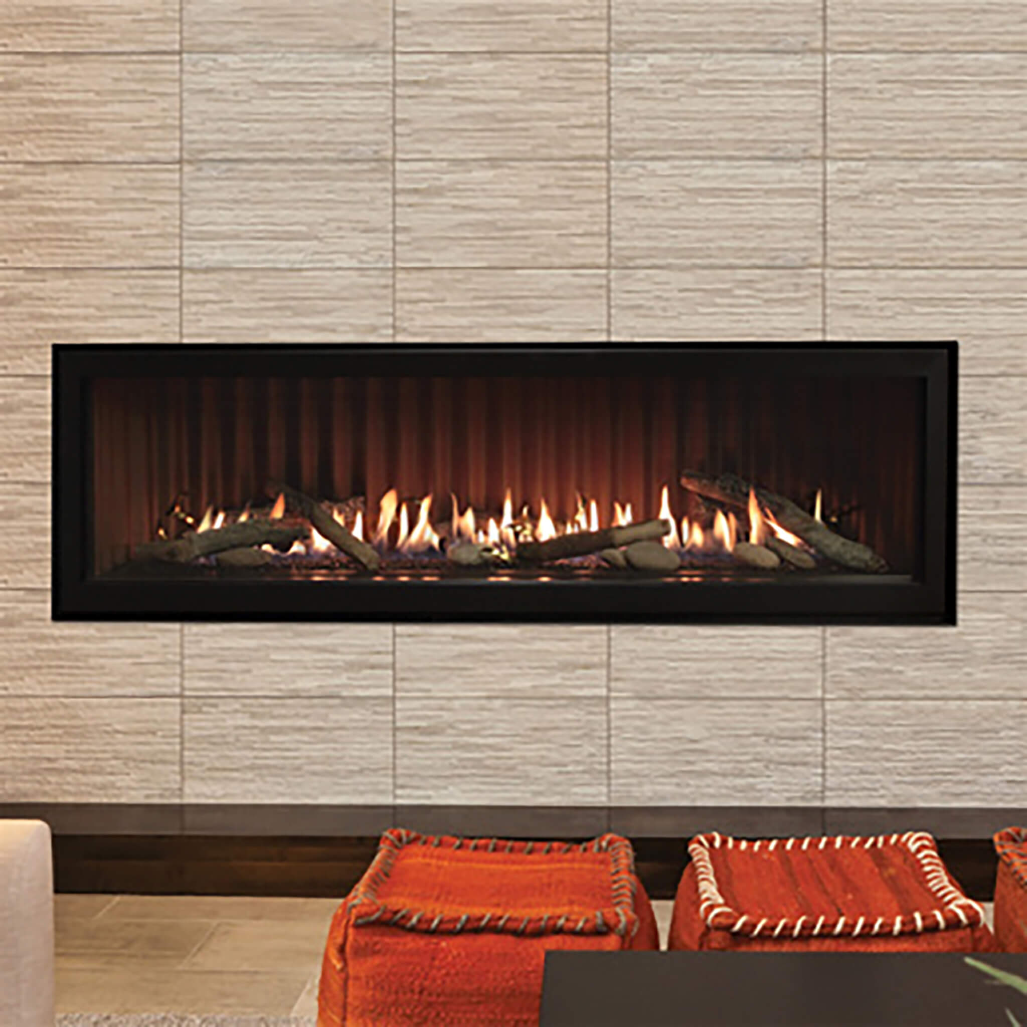 Empire Comfort Systems Boulevard 46K-52K BTU Direct Vent Linear Gas Fireplace With Multi Function Remote (SAK52915) – SAKSBY 