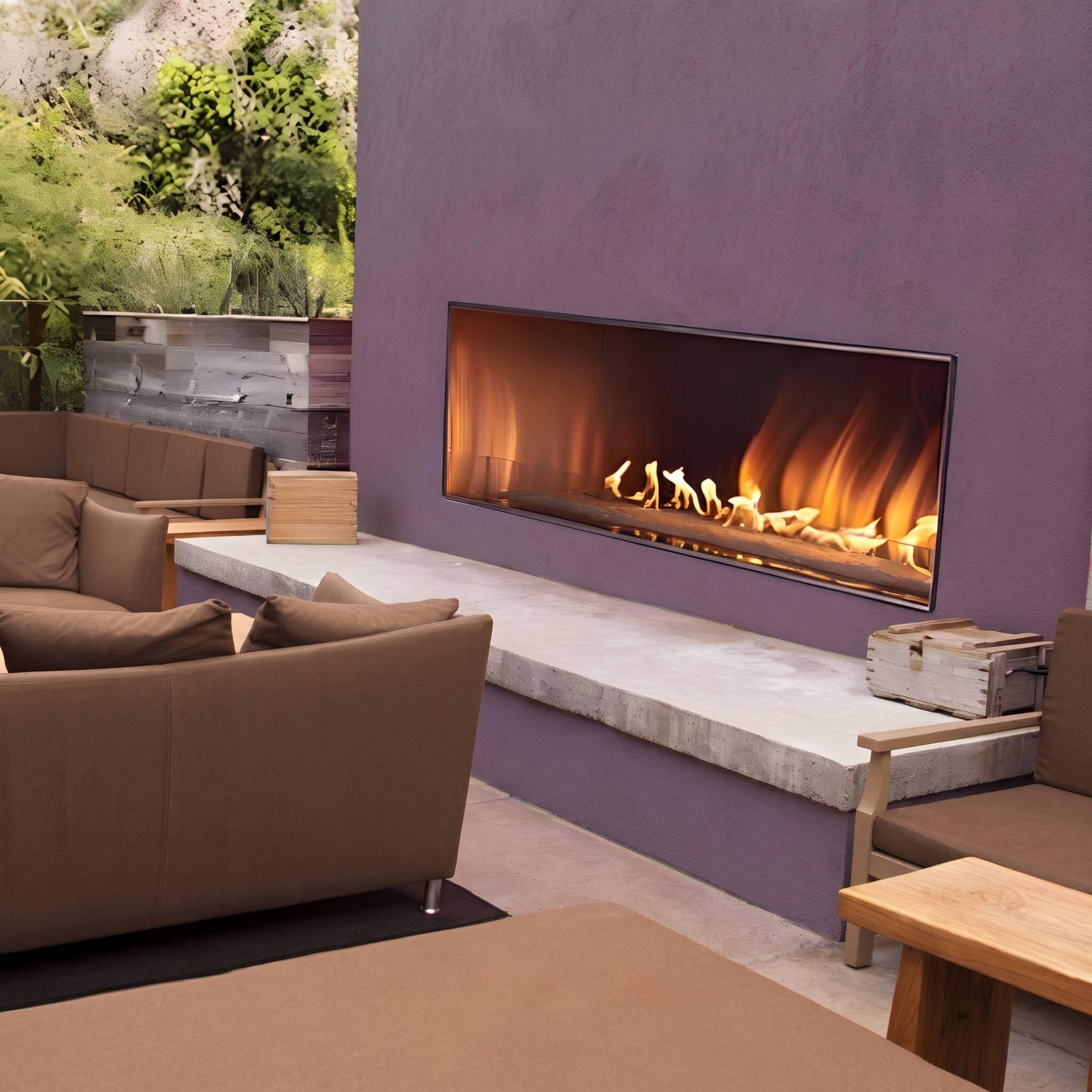 Empire Comfort Systems Carol Rose Coastal Linear Outdoor Fireplace [OLL48/60FP12SN] (SAK19841) – SAKSBY WHOLESALE, view 3