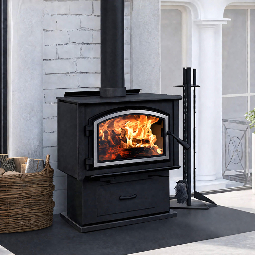 Empire Stove Gateway 1700 24-Inch Freestanding Wood Burning Fireplace [WB17FS] (SAK29365) – SAKSBY WHOLESALE, view 3