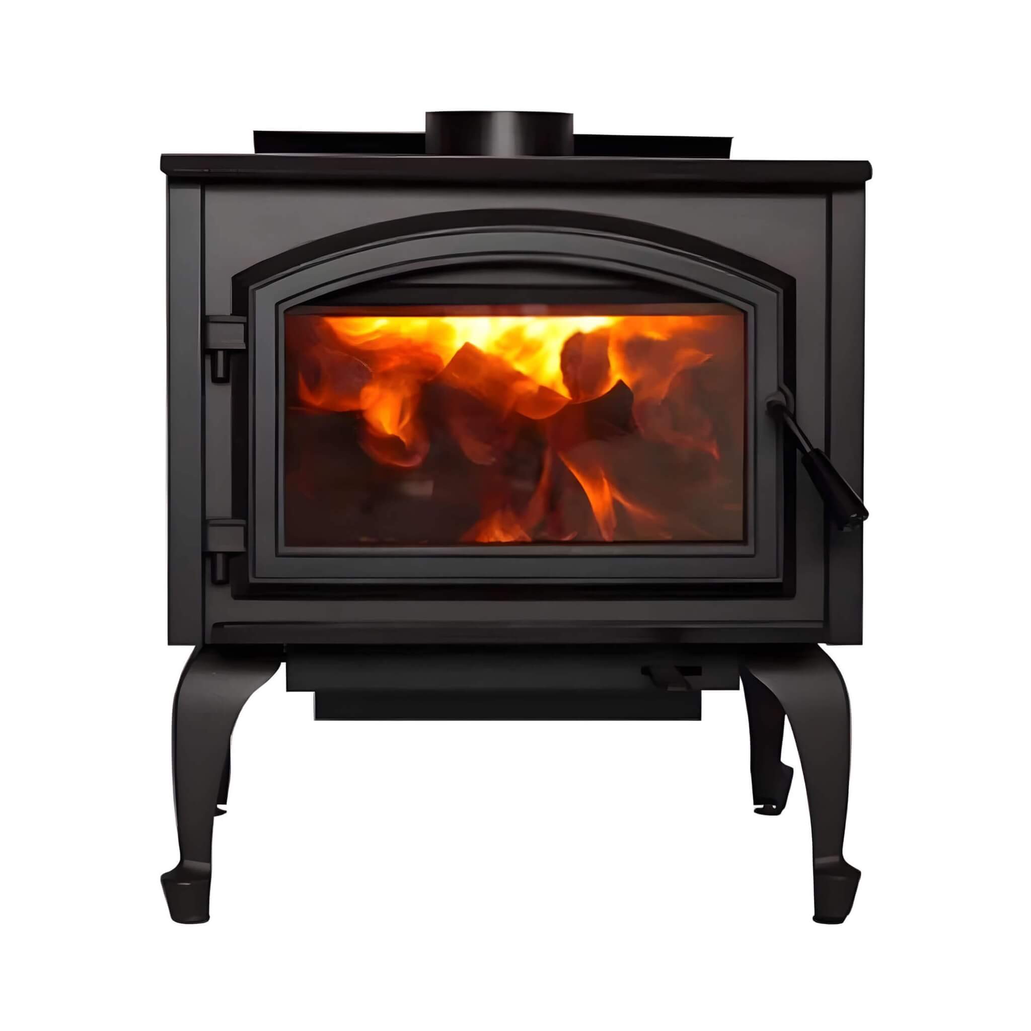 Empire Stove Gateway 2300 26-Inch Freestanding Metallic Black Wood Burning Fireplace [WB23FS] (SAK40618) – SAKSBY WHOLESALE