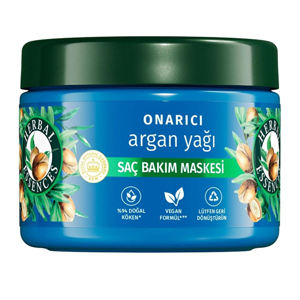 Herbal Essences Argan Oil Hair Mask - Nourishing, Repairing, Vegan Hair Care for Damaged Hair - 300ml