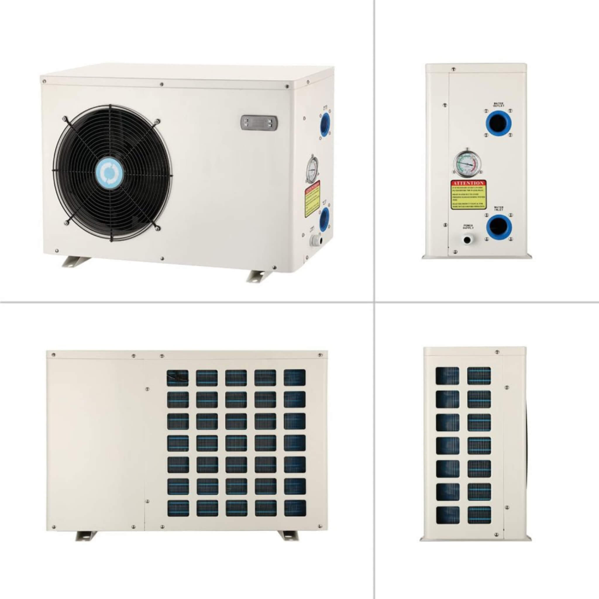 Energy-Saving Electric Swimming Pool Heat Pump For Above And Inground Pools, 6000 Gallons (SAK93541) – SAKSBY WHOLESALE, view