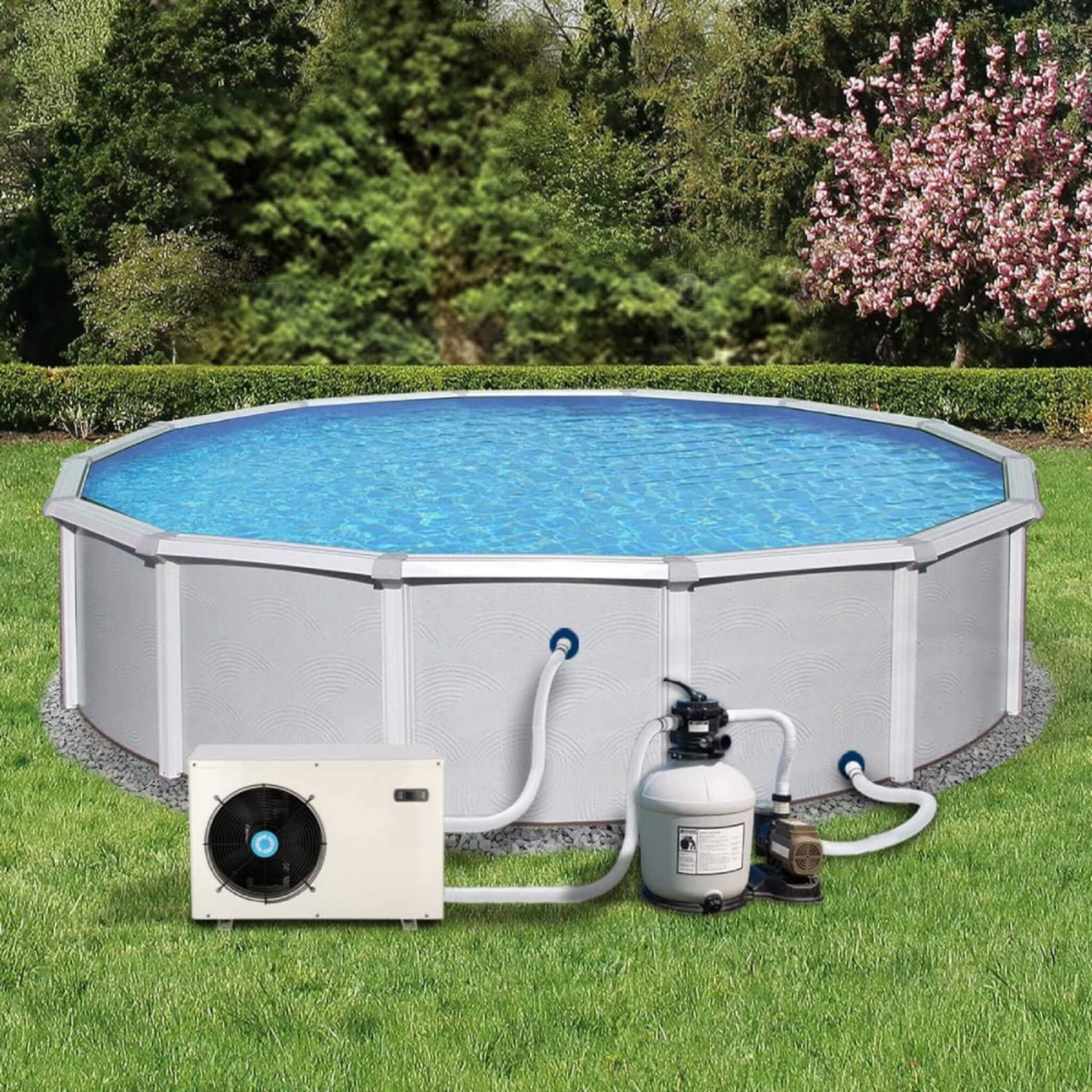 Energy-Saving Electric Swimming Pool Heat Pump For Above And Inground Pools, 6000 Gallons (SAK93541) – SAKSBY WHOLESALE, view