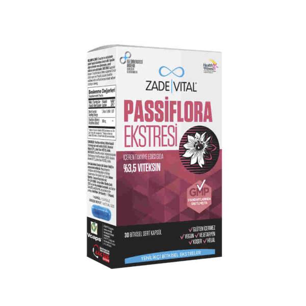Zade Vital Passiflora Extract Supplement - 300mg Vegetarian Capsules, 30 Count