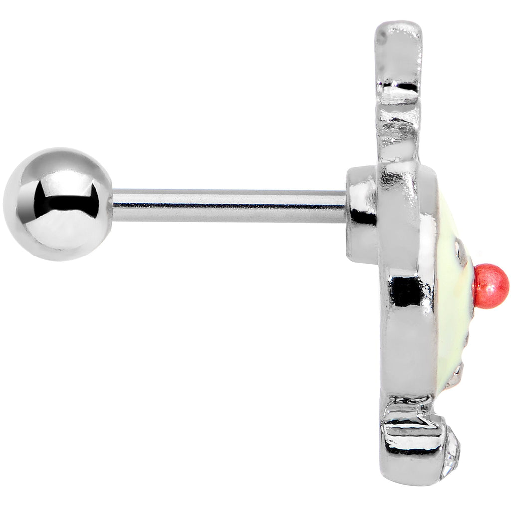 BodyCandy 16G 1/4 Clear Red Gem Reindeer Tragus Cartilage Earring — lifestyle context
