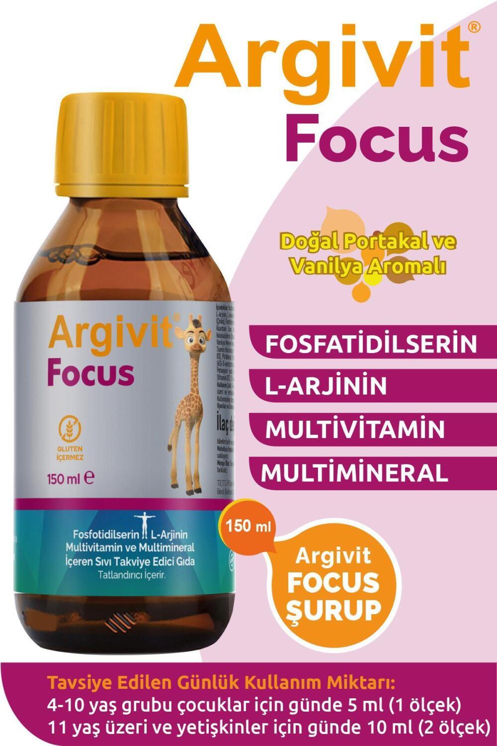 Argivit Focus Syrup - Enhanced Concentration | 150ml
