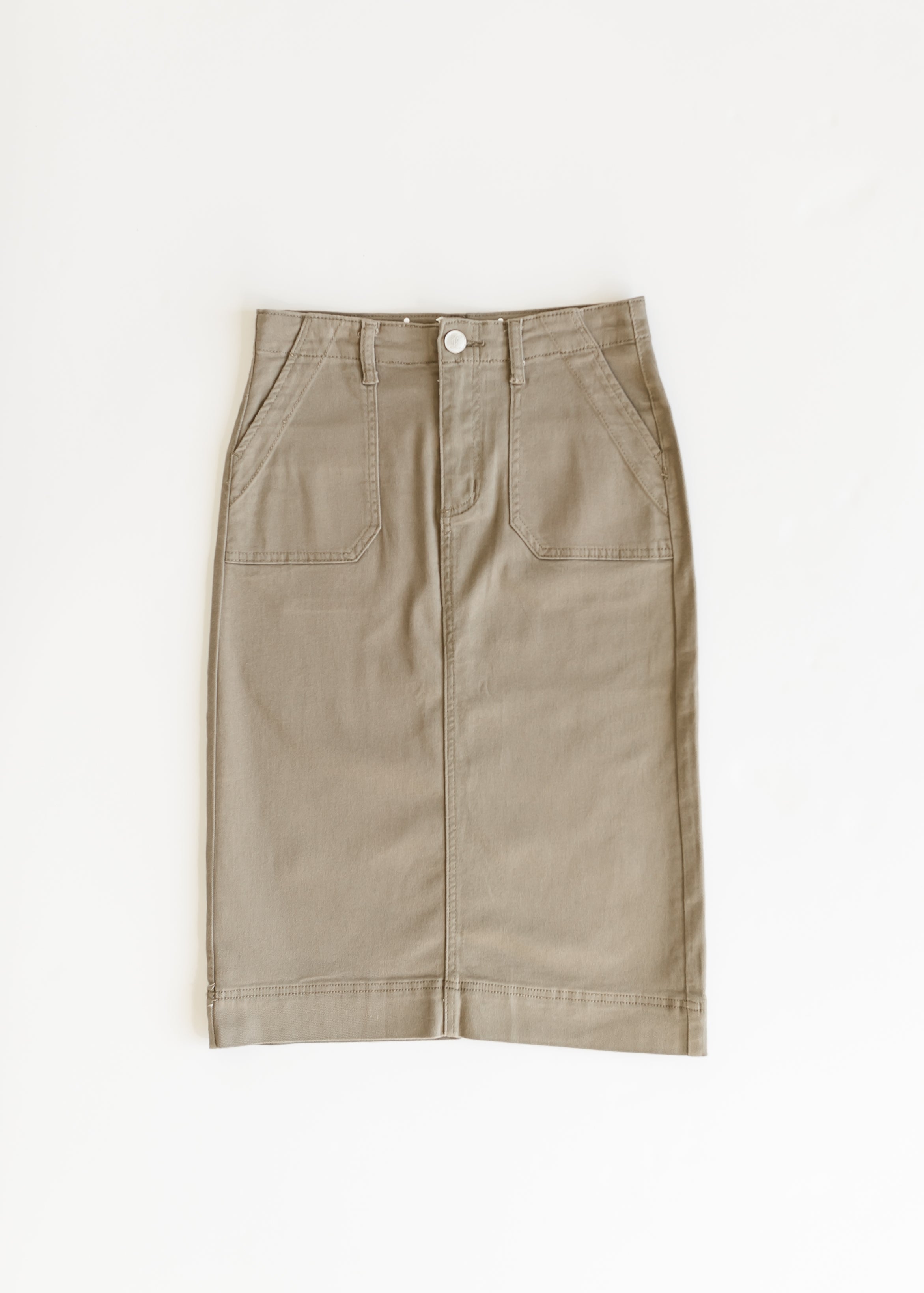 Inherit Co. Erica Cotton Twill Midi Skirt - FINAL SALE — in-use photo