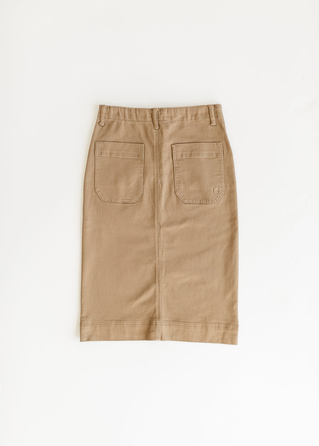 Inherit Co. Erica Cotton Twill Midi Skirt - FINAL SALE — flat-lay composition
