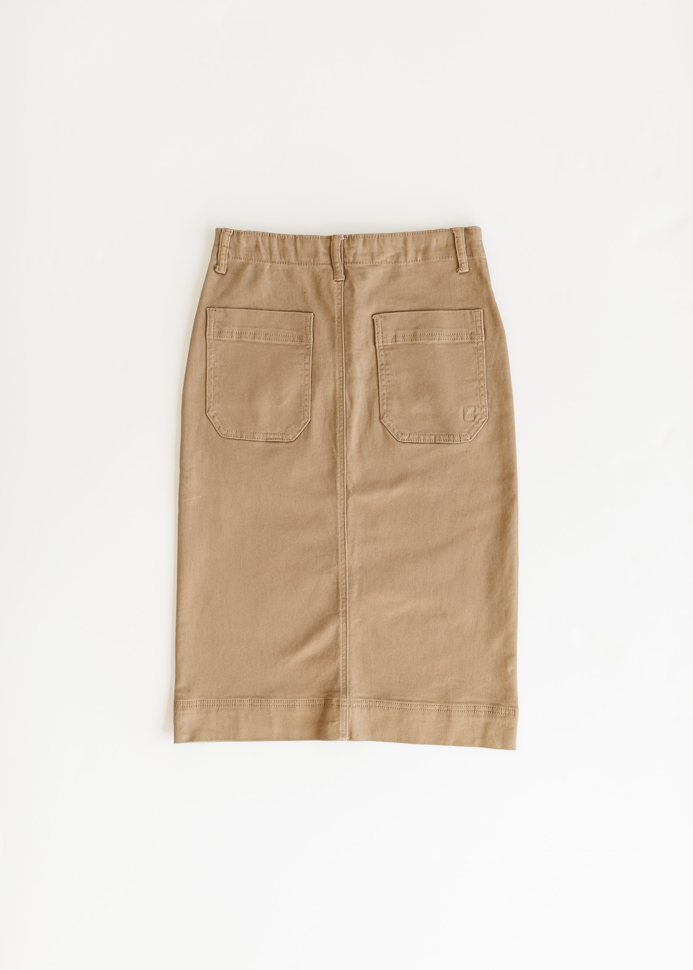 Inherit Co. Erica Cotton Twill Midi Skirt - FINAL SALE — flat-lay composition