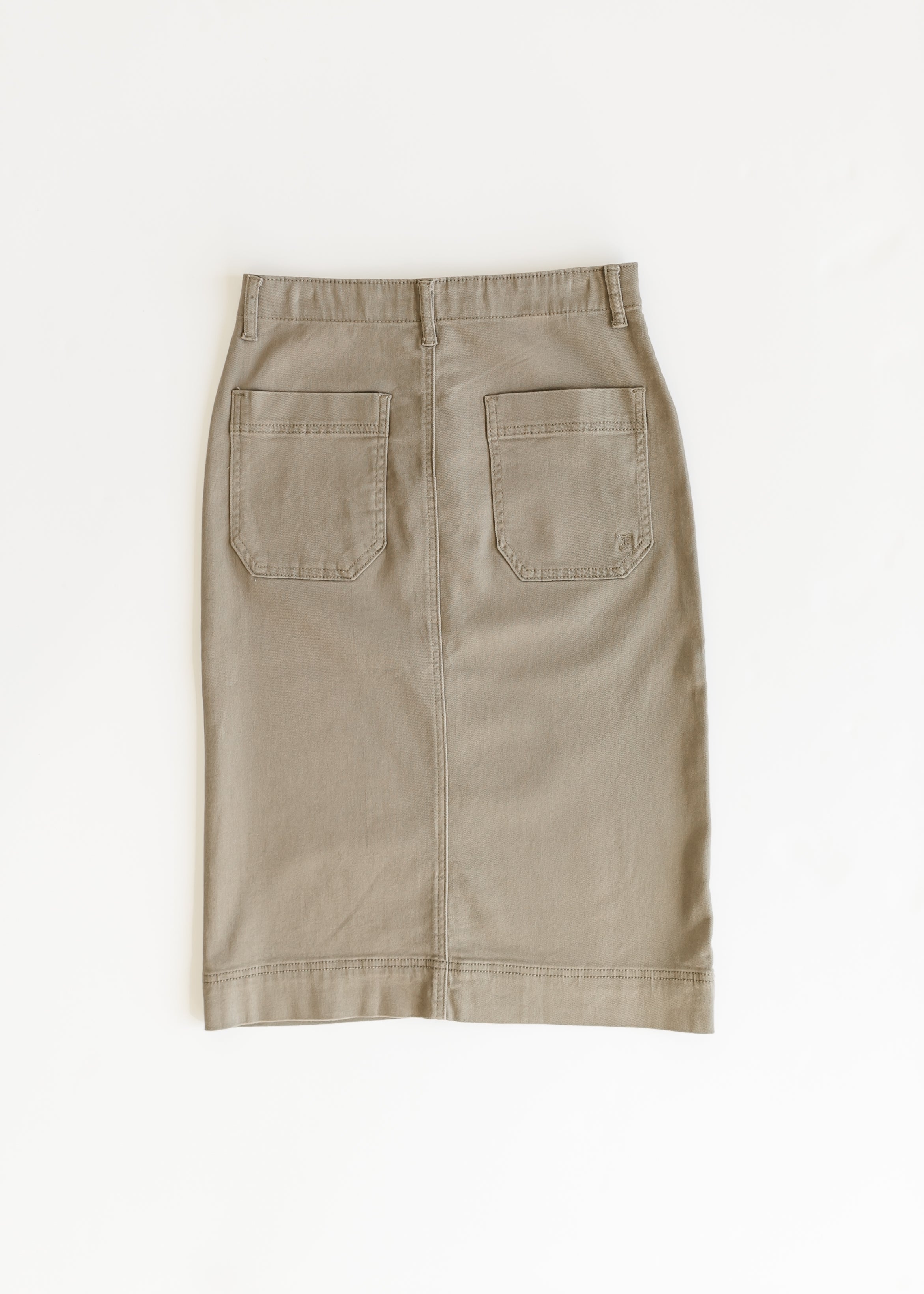 Inherit Co. Erica Cotton Twill Midi Skirt - FINAL SALE — size reference