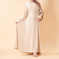 Mariam's Collection Serene Pleated Georgette Abaya Loose Full-Length Modest Style (MA254) — detail shot 7