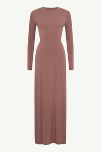 Essential Bamboo Jersey Maxi Dress - Deep Taupe Clothing Veiled 