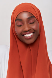 Essential Chiffon Hijab - Rust Veiled Collection 