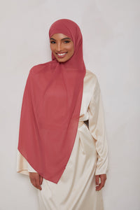 Essential Chiffon Hijab - Warm Rose Veiled Collection 