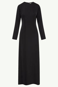 Essential Inner Slip Satin Maxi Dress - Black Clothing Veiled 