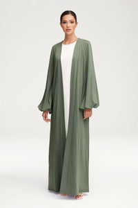 Essential Jersey Open Abaya - Sage Clothing Veiled 