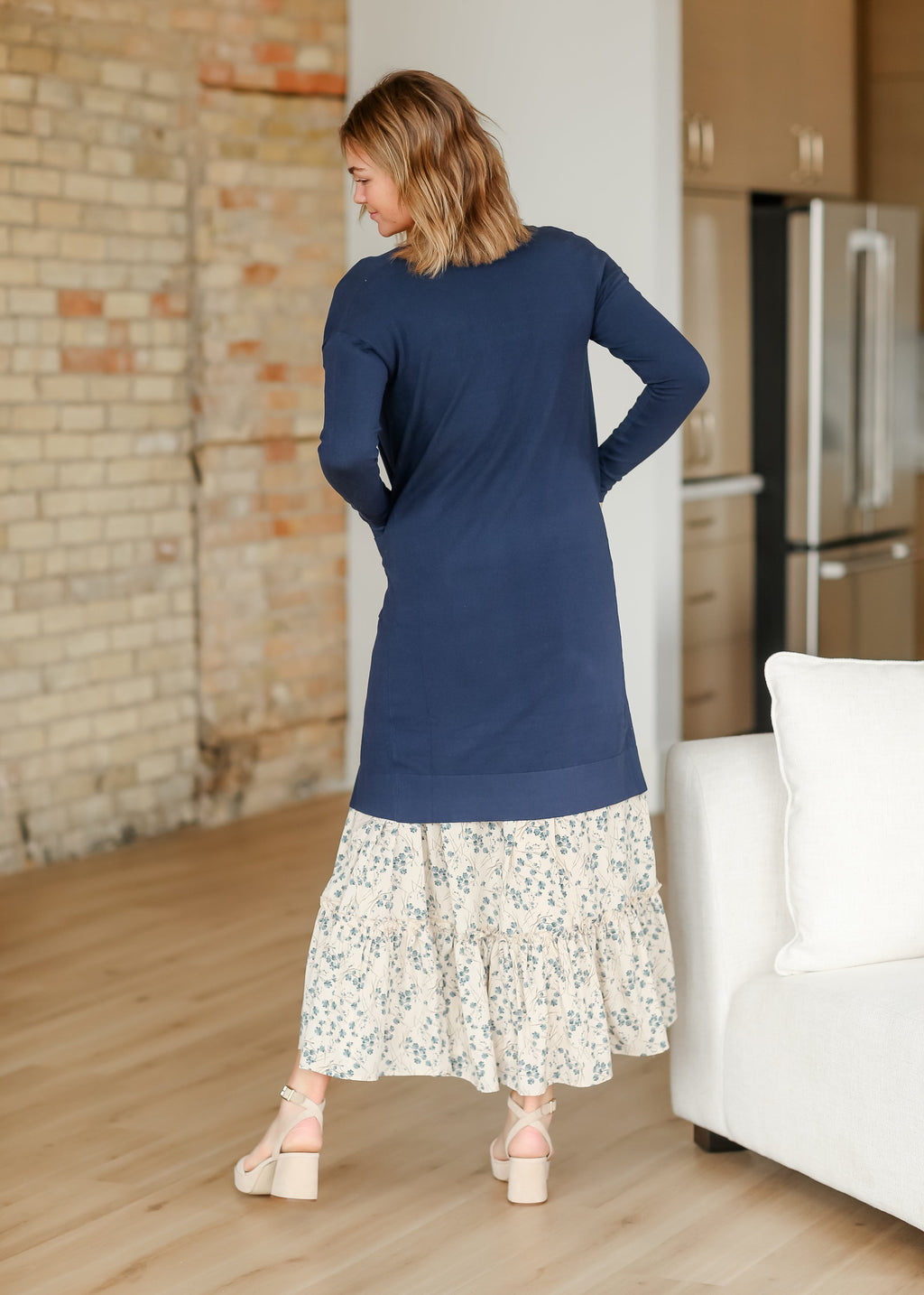 Inherit Co. Essential Long + Soft Cardigan — alternative angle