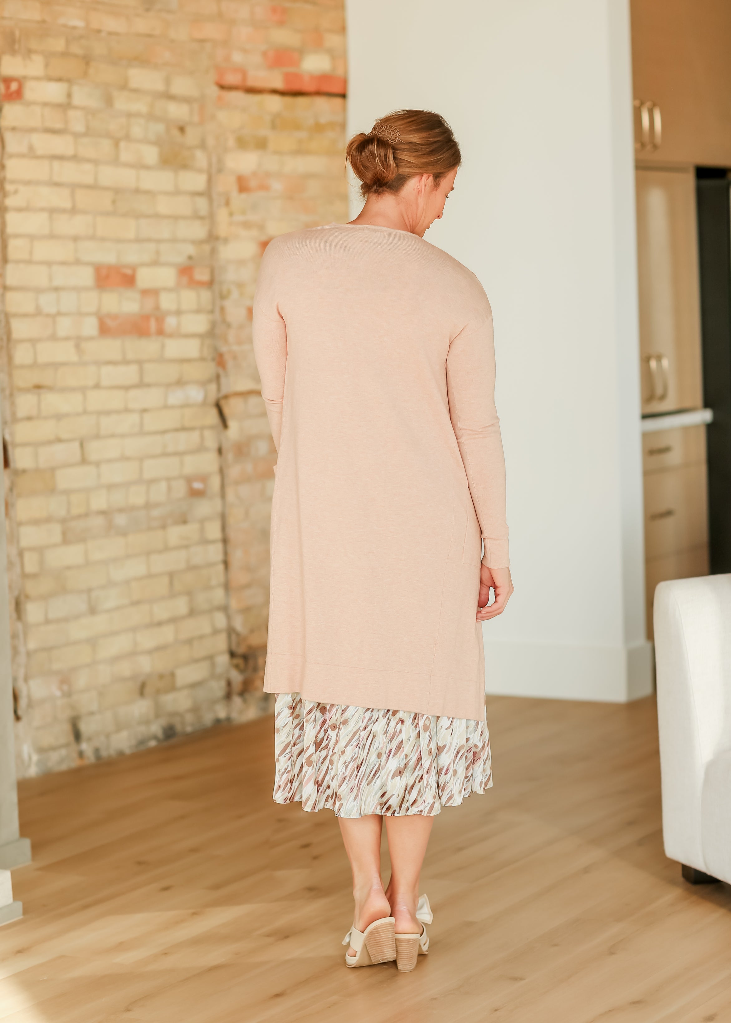 Inherit Co. Essential Long + Soft Cardigan — in-use photo