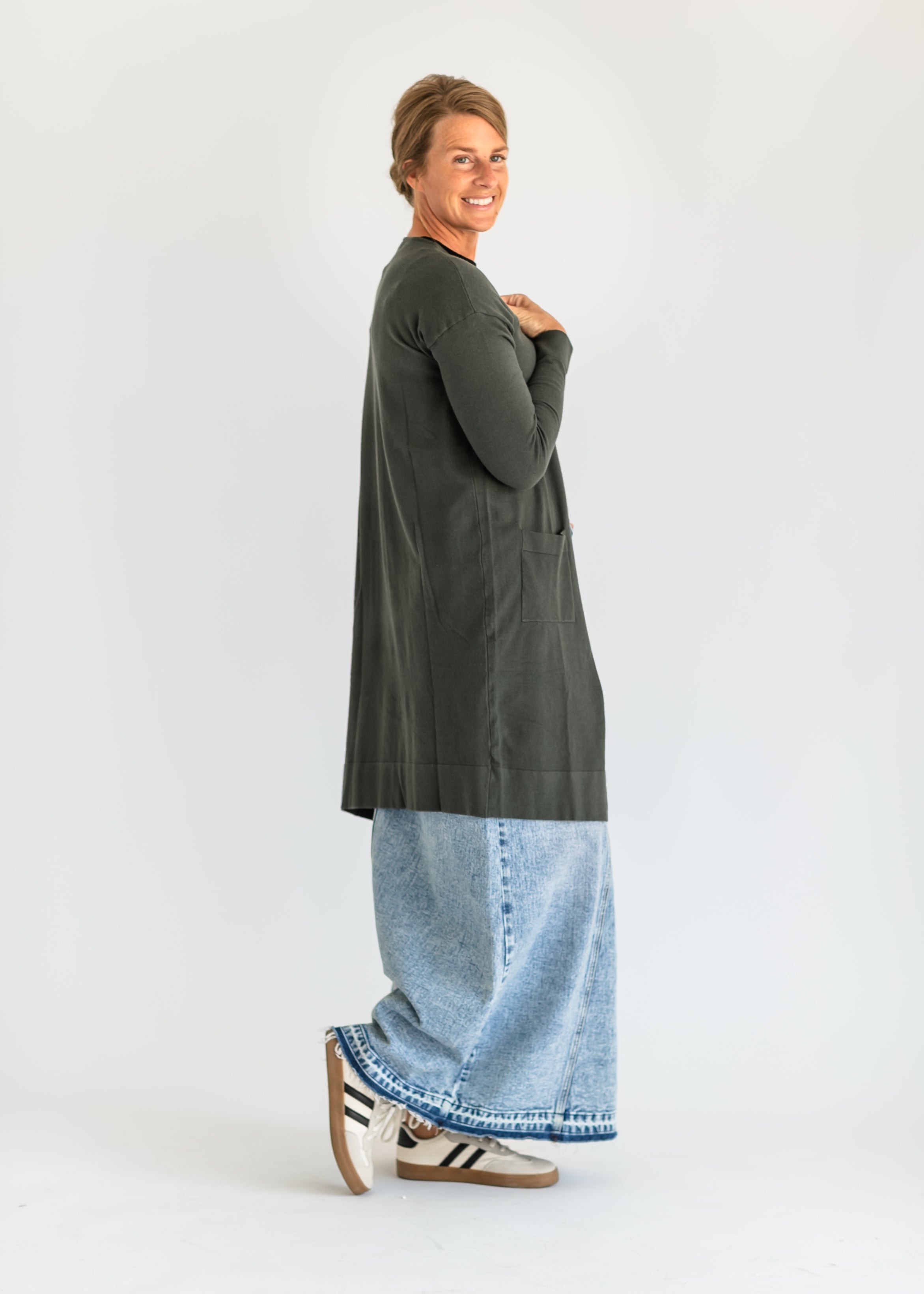 Inherit Co. Essential Long + Soft Cardigan — packaging