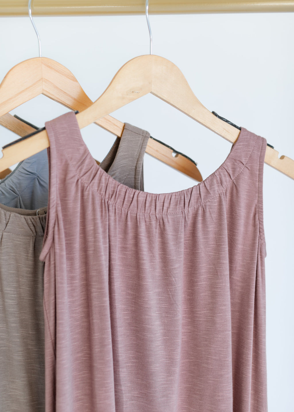 Inherit Co. Essential Pleated Neck Layering Tank - FINAL SALE — comparison shot